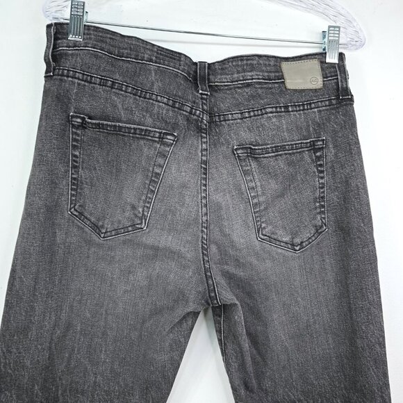 AG Ex Boyfriend Slouchy Slim Jeans in Black Roadway - Picture 11 of 14